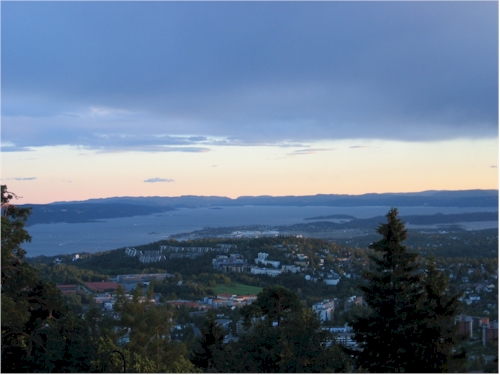view from holmenkollen